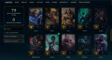 Esmeralda 1 com 55 Champs e 6 Skins