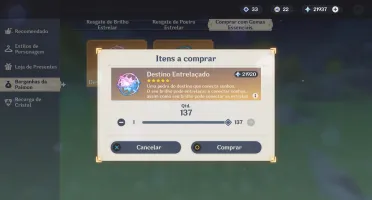 Conta Genshin Impact - AR57 - Endgame.