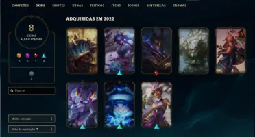 Conta Diamante 4 com 40 Champs e 8 Skins + 4 Fragmentos