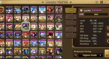 Summoners War Global com Luci Leo Teshar Gany XingZhe