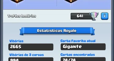 Clash Royale 4700 trofeus e todas lendarias