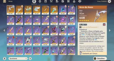 GENSHIN IMPACT - AR54, 16T5⭐Ganyu + Bis, Cyno + Bis,Hutao...