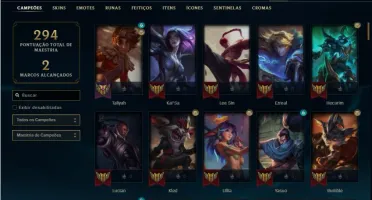 Conta prata 4 com 120 Champs e 50 Skins