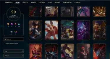Conta prata 4 com 120 Champs e 50 Skins