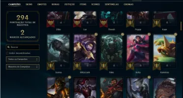 Conta prata 4 com 120 Champs e 50 Skins