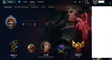 Conta lvl63 Gold V 31 campeões (Com varios junglers)