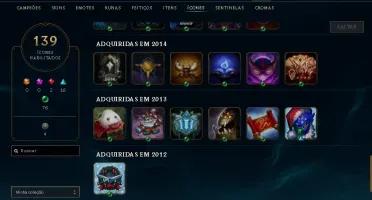 Conta Lol da Season 1
