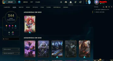 Conta RIOT com contas de Valorant e League of Legends.