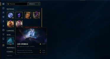 Conta platina 1 e platina 4 com 4 skins e 32 champs MAIN SUP