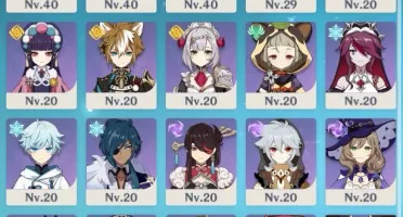 Conta Genshin AR 27 Ayaka + Mona C1 + Jean + Bennet C1