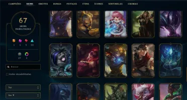 Conta LoL 275 com algumas skins