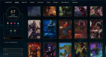 Conta LoL 275 com algumas skins