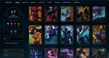 Conta LoL 275 com algumas skins