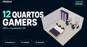 Quarto Gamer: 12 Ideias de Ambientes + Visualizador 3D e PDF