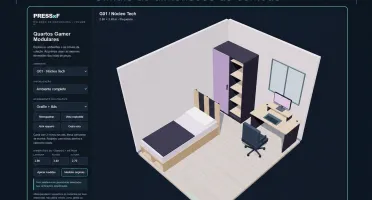 Quarto Gamer: 12 Ideias de Ambientes + Visualizador 3D e PDF
