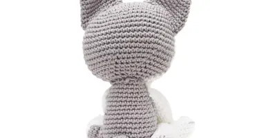 Husky Siberiano em amigurumi