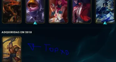 Conta LoL diamante 3 72 campeões 32 skins