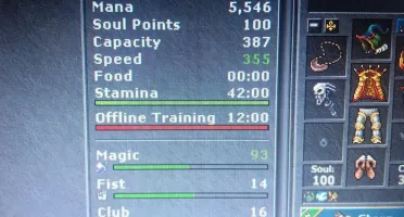 Conta Tibia - ED 226 em BONA - EK 146 IMPERA SKILL 109