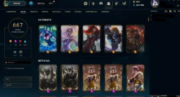 Vendo conta mmr bom, skin pra crlho