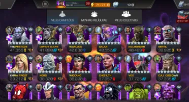 Conta Marvel torneio de campeões