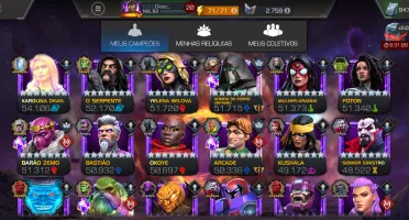 Conta Marvel torneio de campeões