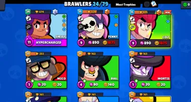 Conta Brawl Stars com o Wattson Paladino vermelho