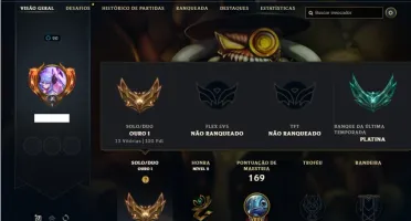 Conta ouro 1 com 63 Champs e 24 Skins