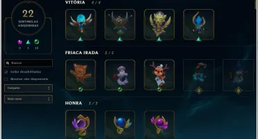 ÓTIMA CONTA PLATINA 252 SKINS!