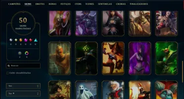 Bronze 2 com 50 Champs e 50 Skins