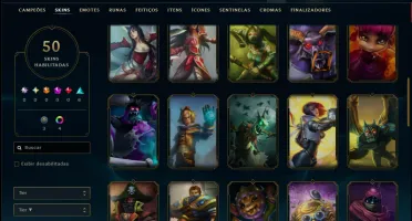 Bronze 2 com 50 Champs e 50 Skins