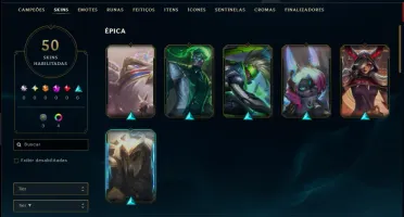 Bronze 2 com 50 Champs e 50 Skins