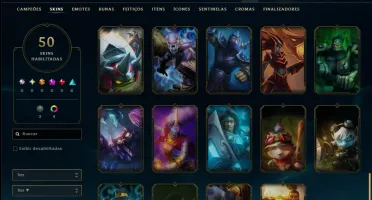 Bronze 2 com 50 Champs e 50 Skins