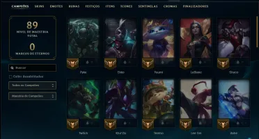Bronze 2 com 50 Champs e 50 Skins