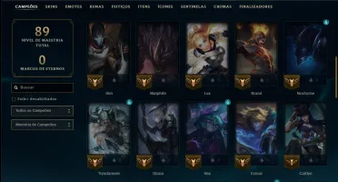 Bronze 2 com 50 Champs e 50 Skins