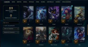 Bronze 2 com 50 Champs e 50 Skins