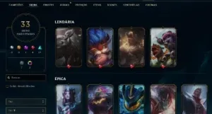 Conta Lol Lv 179 33 Skins