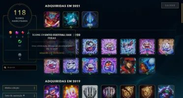 CONTA LVL 172 (FULL CHAMPS + 61 SKINS + 32k EA)