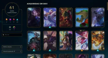 CONTA LVL 172 (FULL CHAMPS + 61 SKINS + 32k EA)