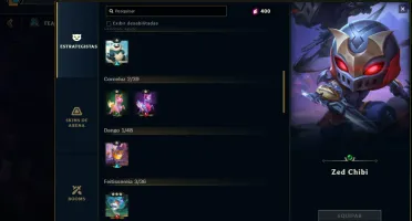 Conta focada em TFT no LOL + SKINS no LOL