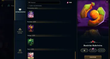 Conta focada em TFT no LOL + SKINS no LOL