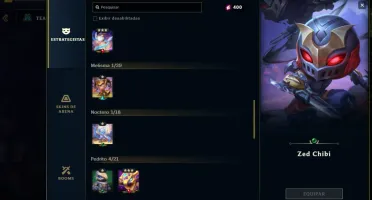 Conta focada em TFT no LOL + SKINS no LOL