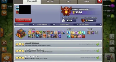 Conta Clash Of Clans CV10 - Semi-Full