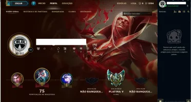 Conta LOL - Platina V - Melhor preço!