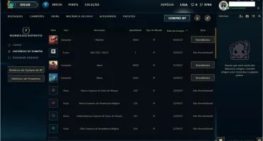 Conta LOL - Platina V - Melhor preço!