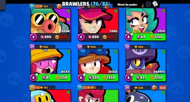 Conta De Brawl Stars 25K De TrofĂ©uđ 76 Brawlers