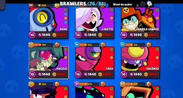 Conta De Brawl Stars 25K De TrofĂ©uđ 76 Brawlers