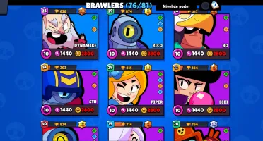 Conta De Brawl Stars 25K De TrofĂ©uđ 76 Brawlers