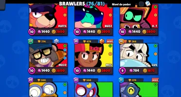Conta De Brawl Stars 25K De TrofĂ©uđ 76 Brawlers