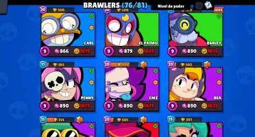 Conta De Brawl Stars 25K De TrofĂ©uđ 76 Brawlers