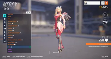 Overwatch 2 - Nível 785 - 238 Skins Lendárias (Mercy Rosa)